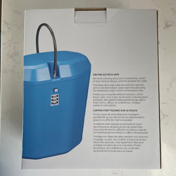 The Source On The Go Durable Portable Tech Safe w Heavy Duty Steel Cable NIB - Picture 2 of 4